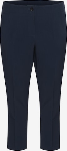 Pantalon 'Elia' KAFFE CURVE en bleu : devant