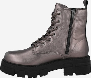 Apple of Eden Lace-Up Ankle Boots 'CASTLE 74' in Grey