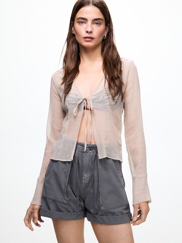 Regular Pantalon Pull&Bear en gris