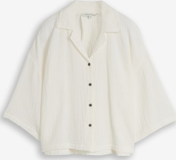 Chemisier TOM TAILOR en blanc : devant