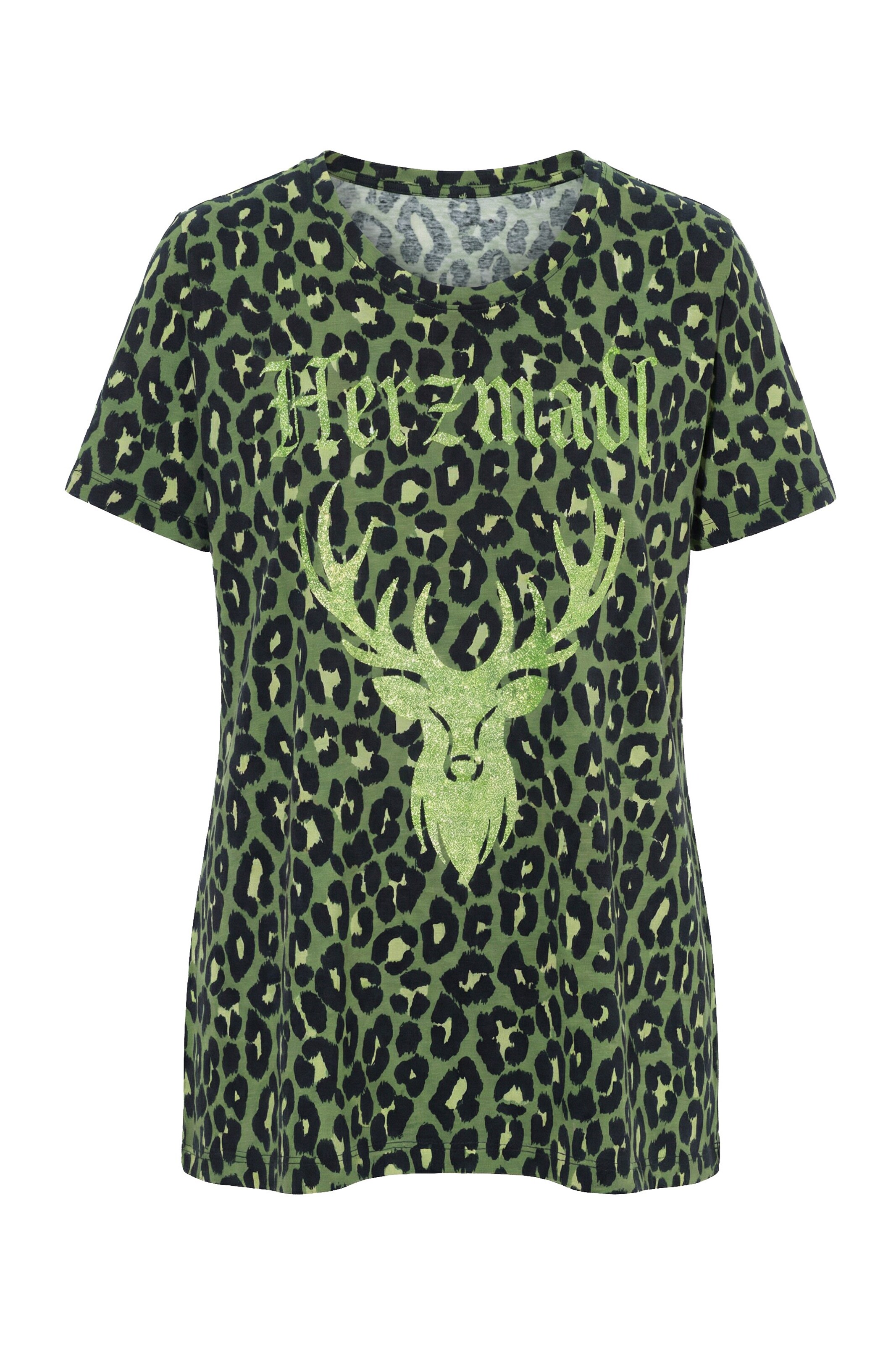 Ulla Popken T-Shirt in Grün: Vorderseite