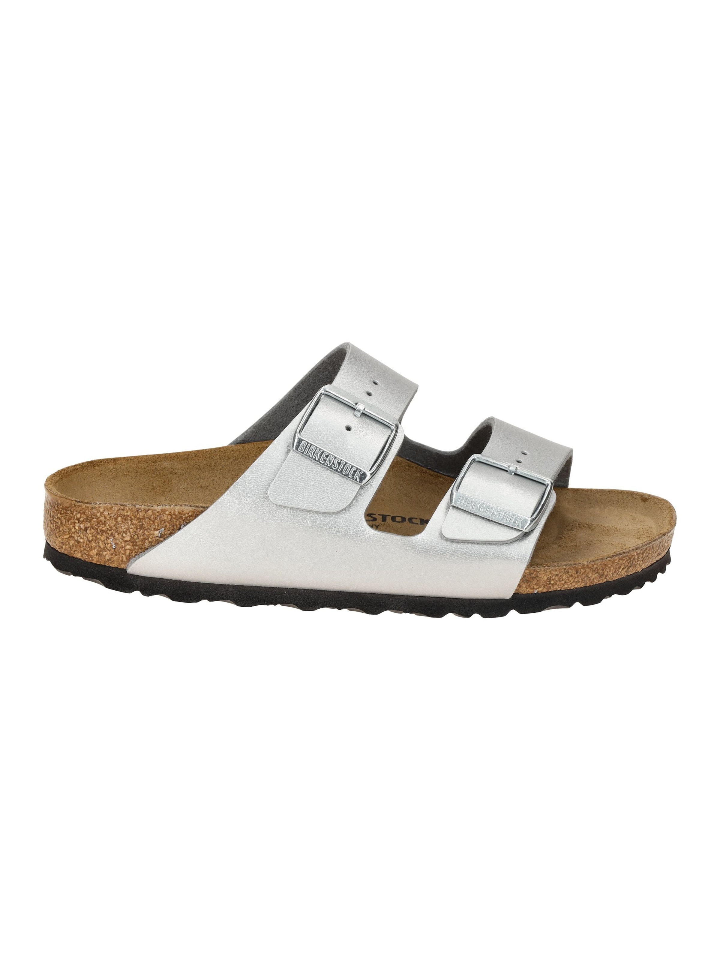 BIRKENSTOCK Pantolette 'Arizona' in Silber