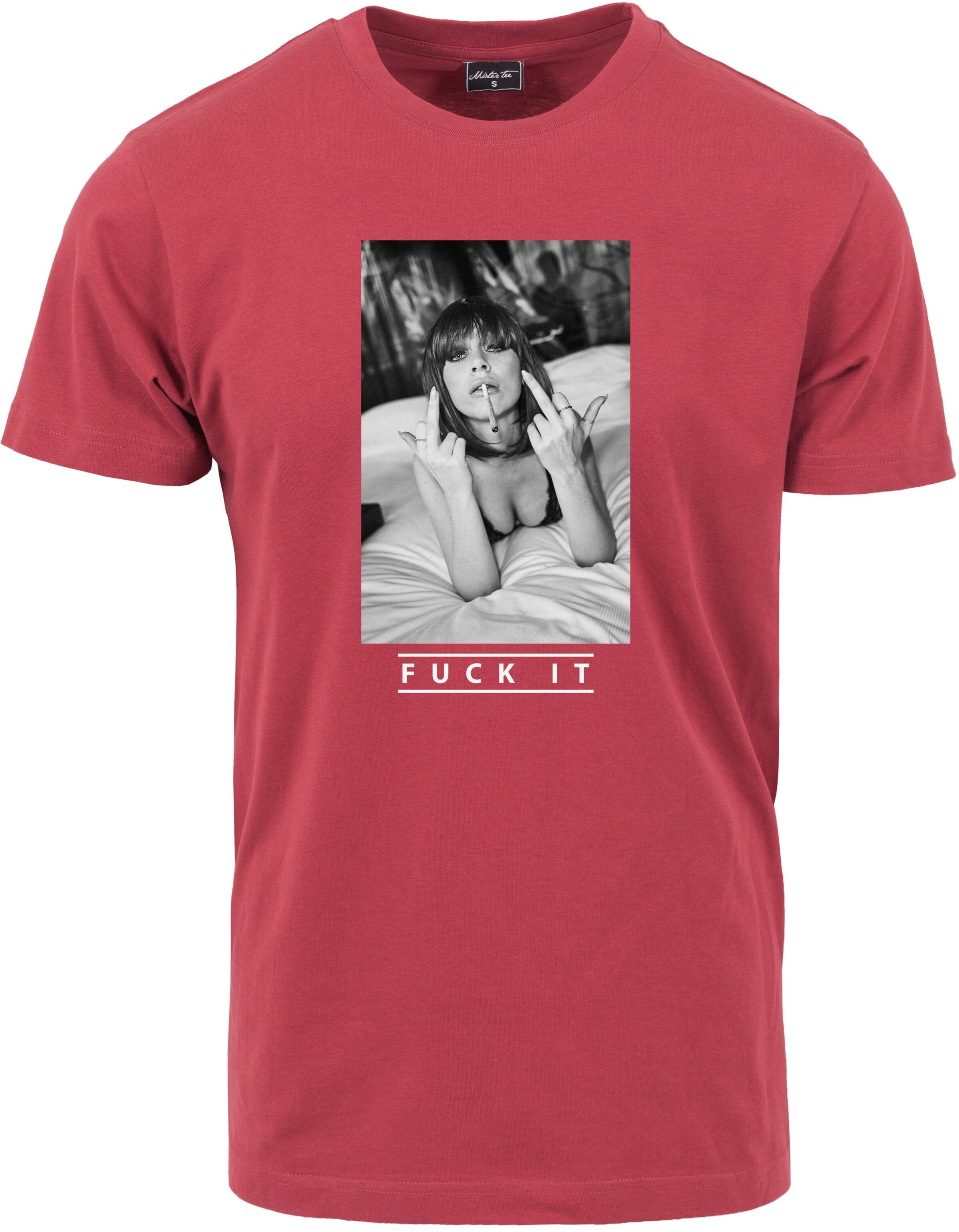 MT Men Shirt 'Fuck It 2.0' in Red: front