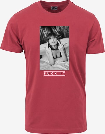 MT Men Shirt 'Fuck It 2.0' in Red: front