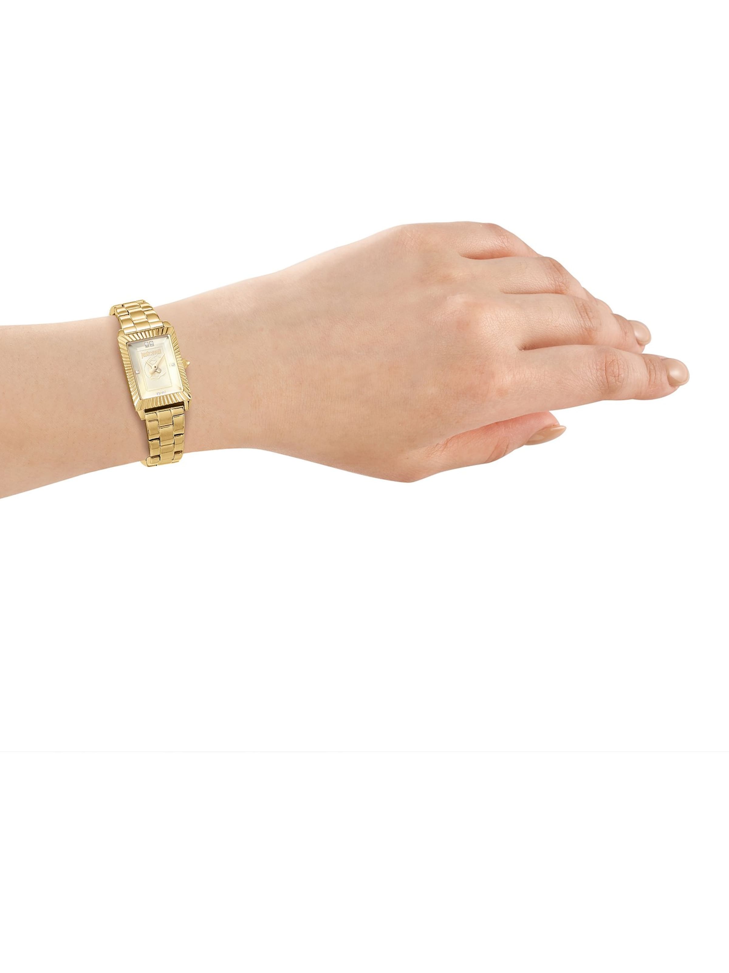Just Cavalli Uhr in Gold: Vorderseite