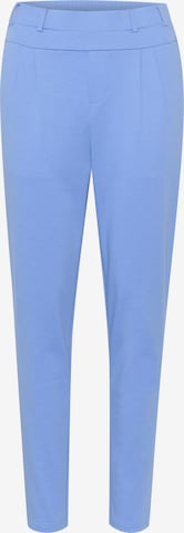 Kaffe Tapered Bandplooibroek 'Jenny' in Blauw: voorkant