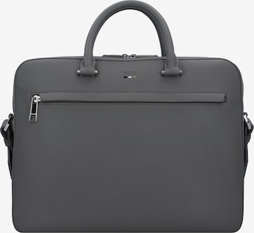 Borsa portadocumenti 'Ray' di BOSS in grigio: frontale