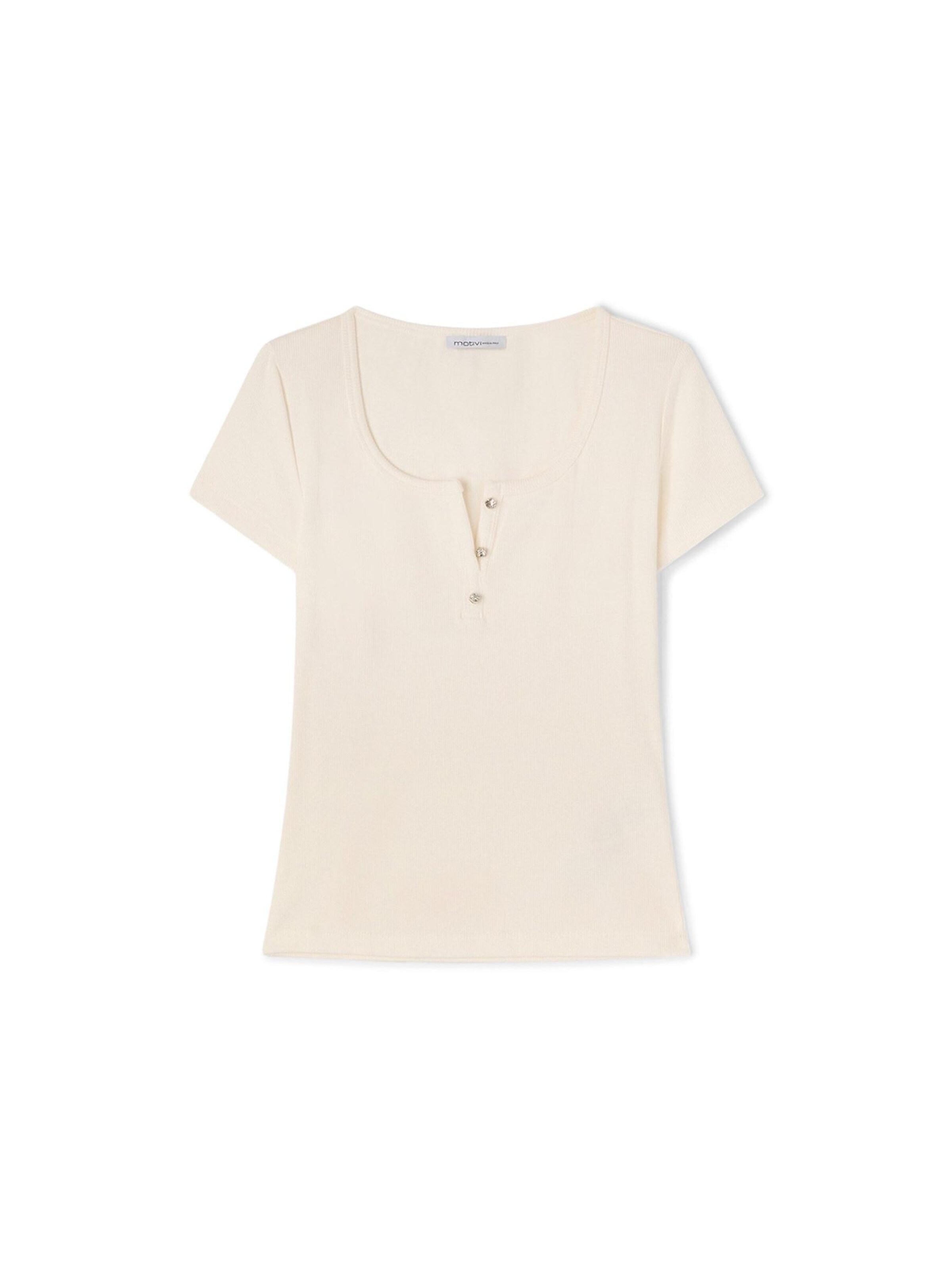 MOTIVI Shirt‌‌‌‌‌‌‌‌ in S-M/Regular in weiß, Produktansicht