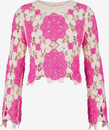 Pull-over IZIA en rose : devant