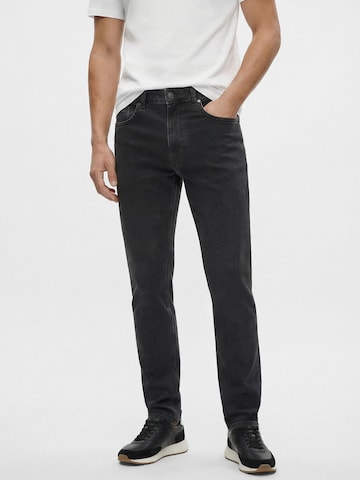 Everly Слим фит Дънки в сиво: отпред