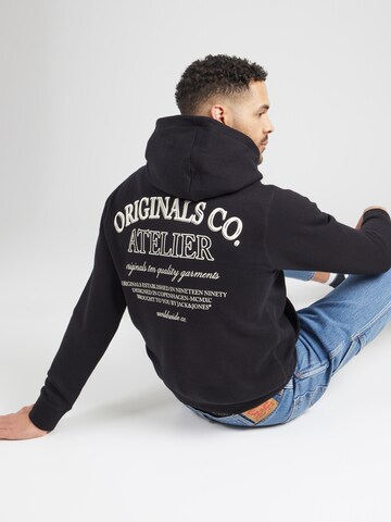 JACK & JONES Sweatshirt 'JWHSANTORINI' in Schwarz: Vorderseite