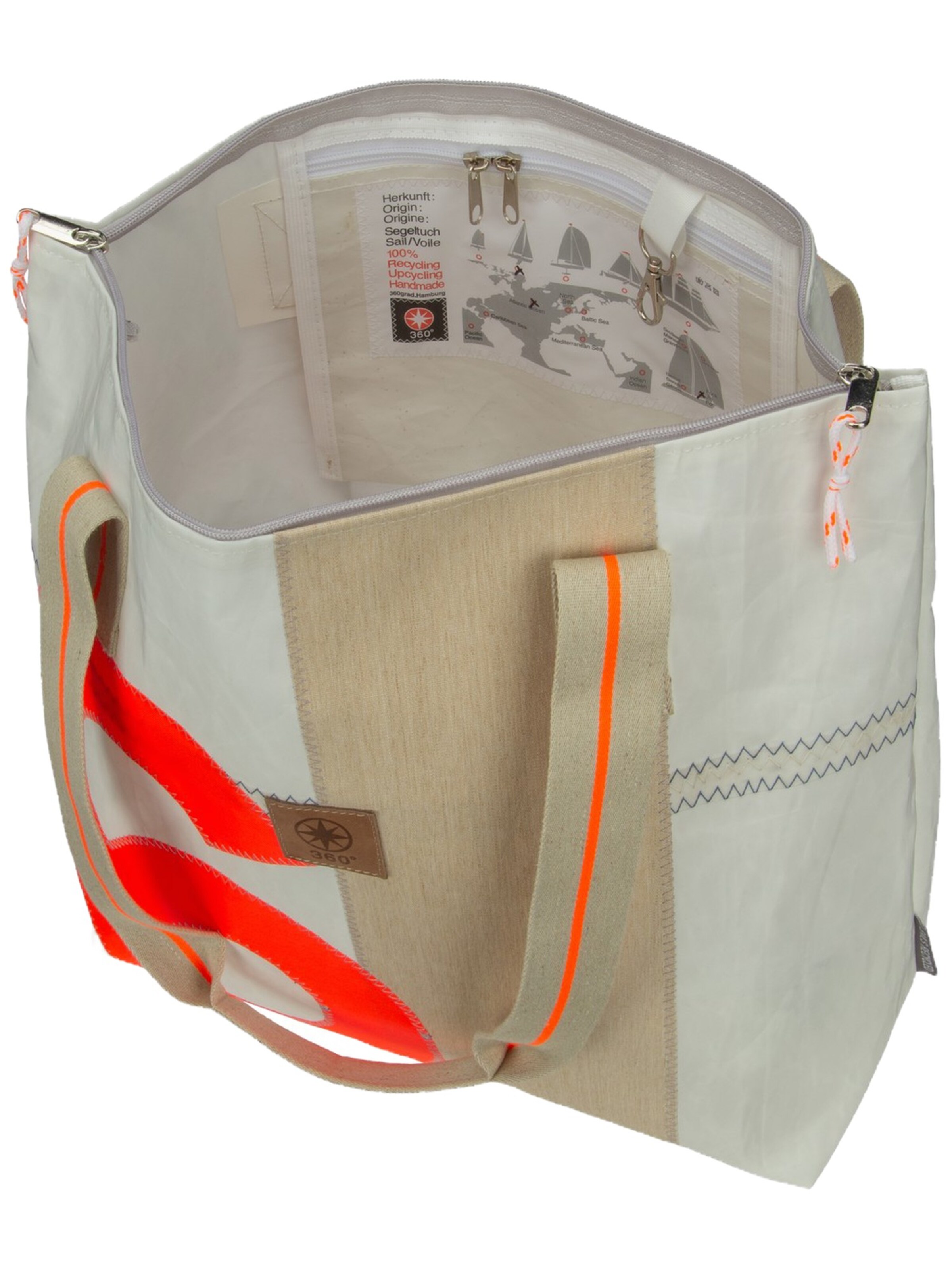 360 Grad Shopper ' Welle ' in White