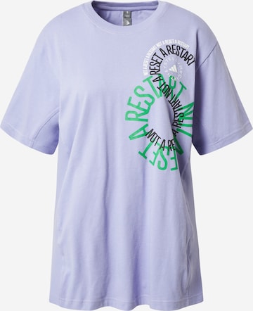 T-Shirt fonctionnel ADIDAS BY STELLA MCCARTNEY en violet : devant