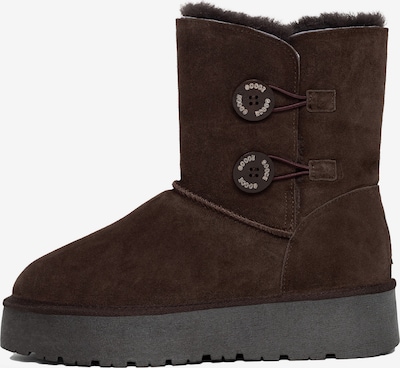 Botine 'HUBBARD' Gooce pe ciocolatiu, Vizualizare produs