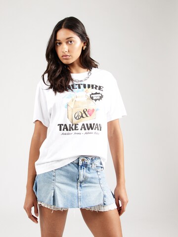 Moschino Jeans Tričko – bílá: přední strana