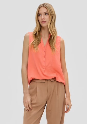 QS Blouse in Oranje: voorkant