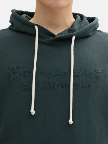 TOM TAILOR DENIM Sweatshirt in Green