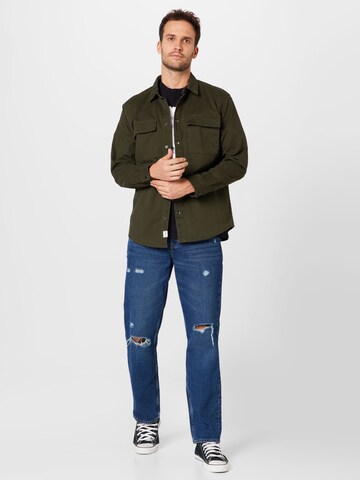 Only & Sons - Regular Fit Camisa 'CAM' em verde