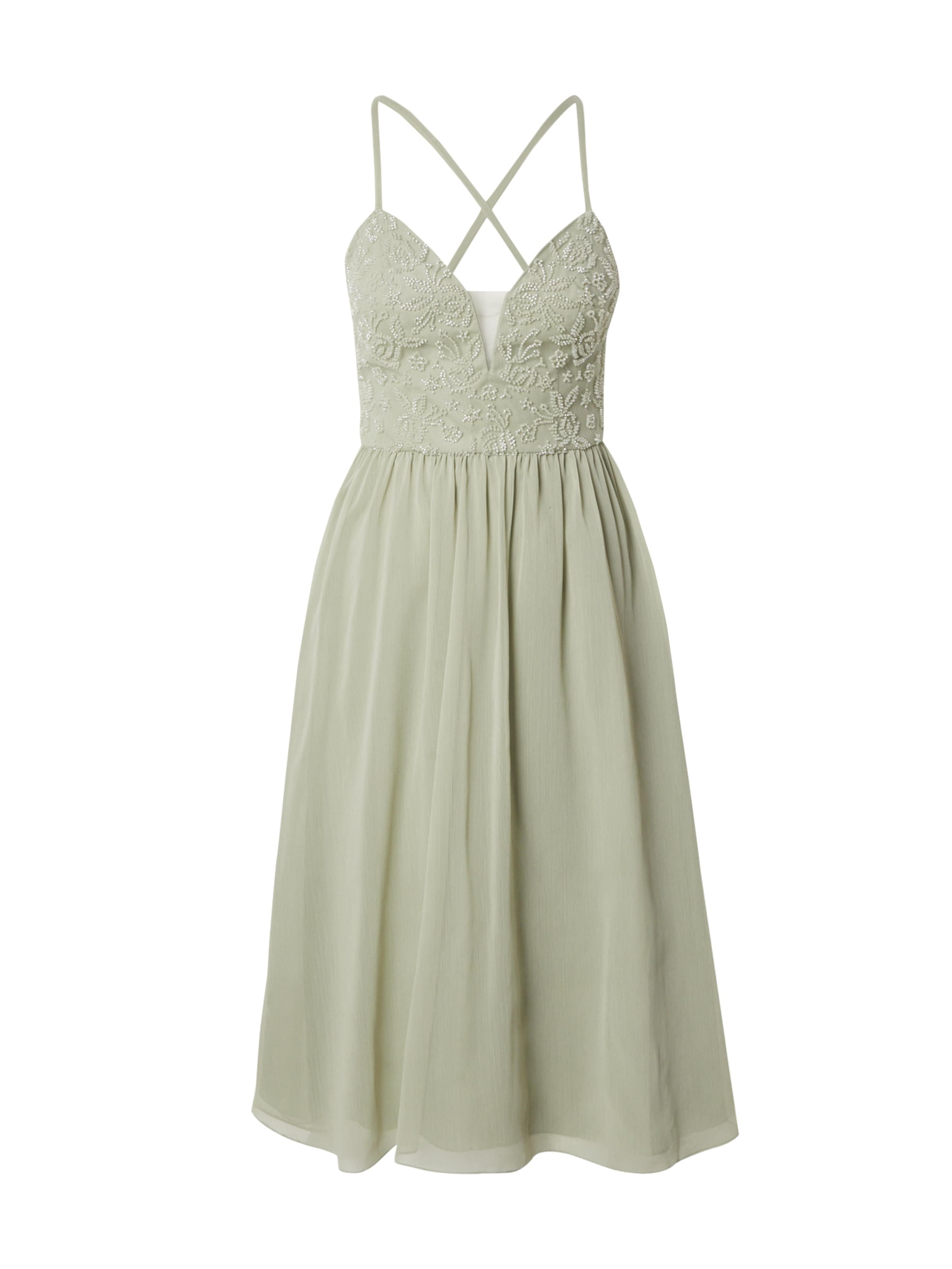 Laona Cocktail Dress in Green: front