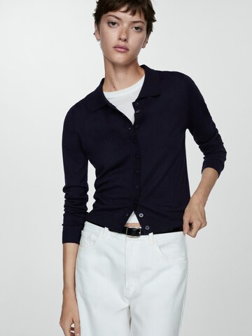 MANGO Strickjacke 'PACO' in Blau: Vorderseite