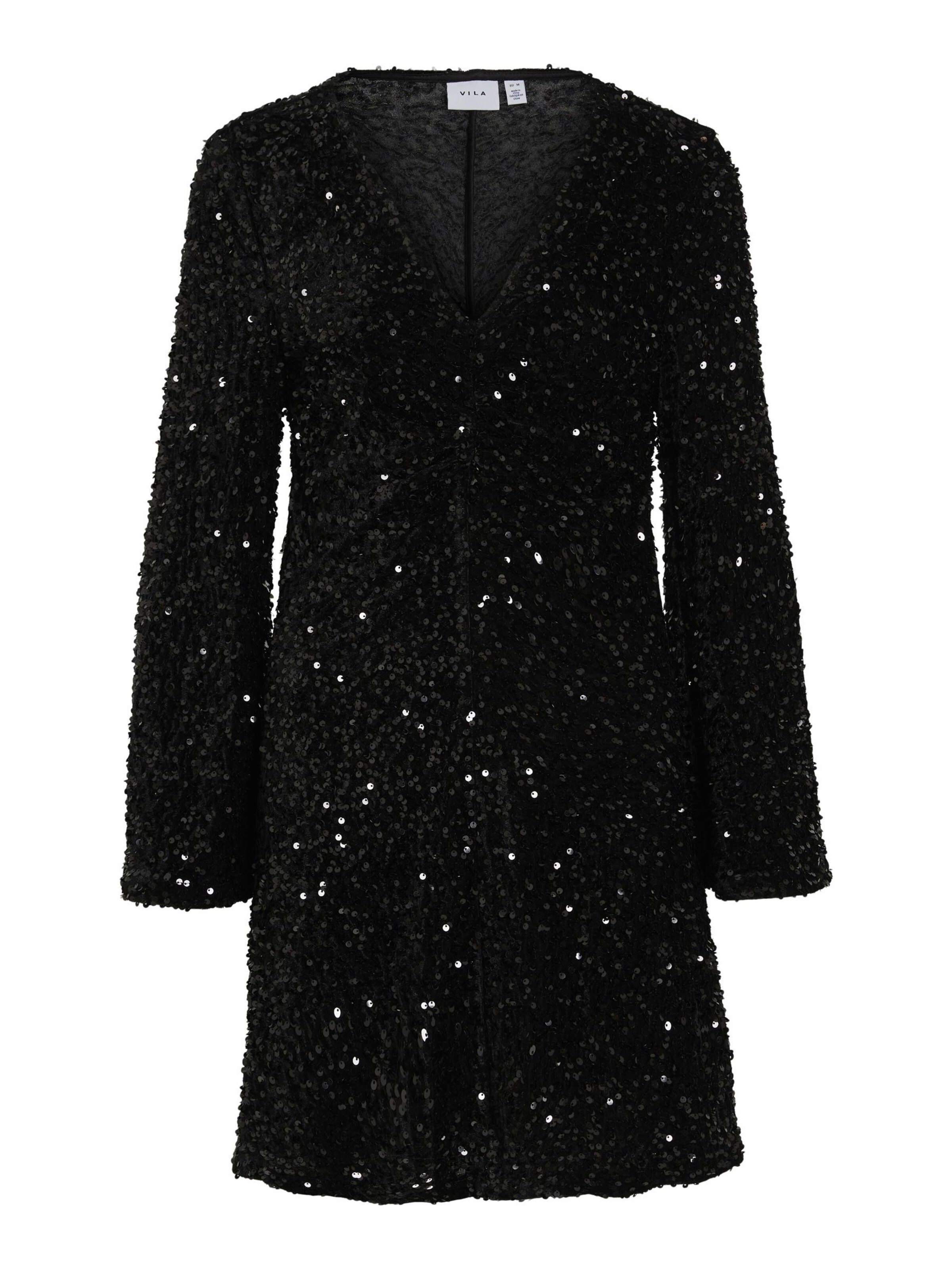 VILA Coctailkjole i sort: forside