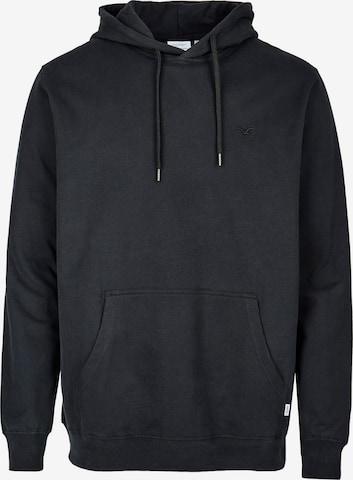 Cleptomanicx Hoodie 'Ligull' in Schwarz: Vorderseite