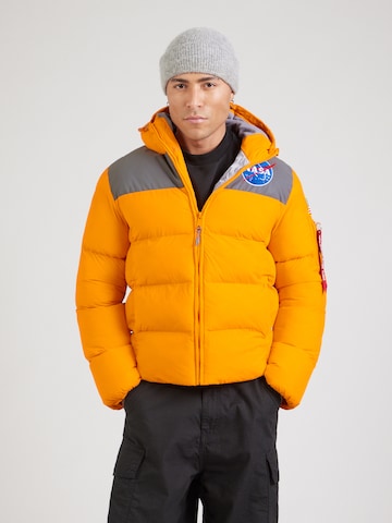 ALPHA INDUSTRIES Демисезонная куртка 'HP NASA' в Оранжевый: спереди