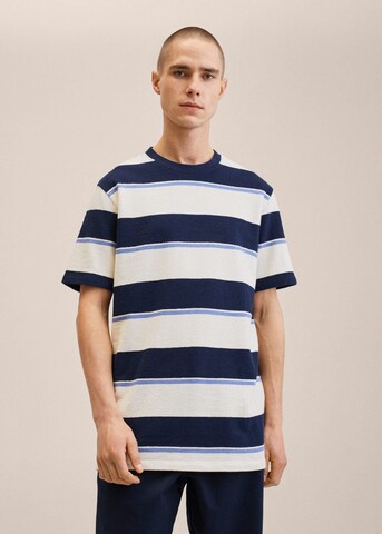 Tricou 'Maggie' de la MANGO MAN pe alb: față