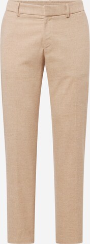 Regular Pantalon chino 'Genius' BOSS en beige : devant