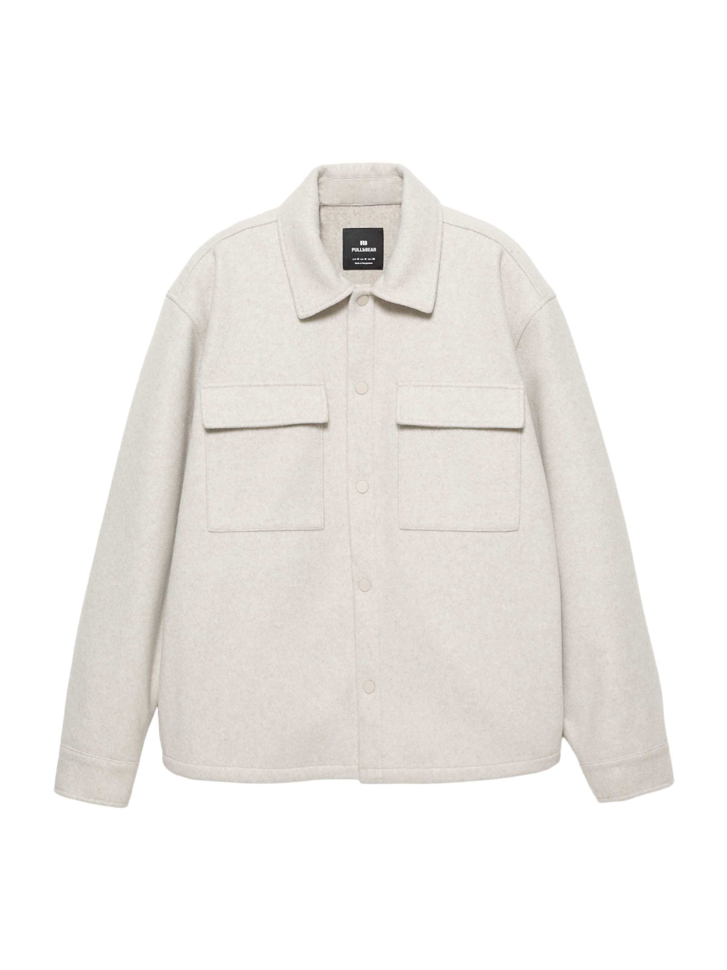 Pull&Bear Kurtka przejściowa w kolorze biały: przód