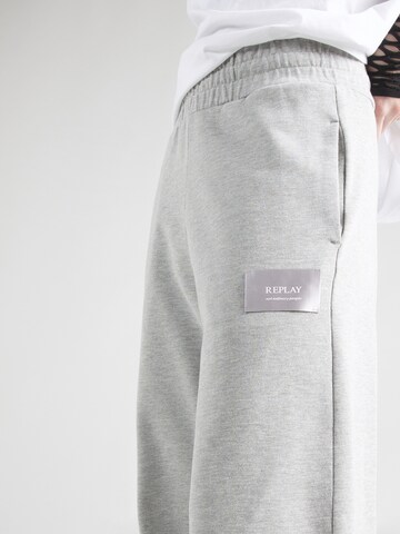 REPLAY - Pierna ancha Pantalón en gris