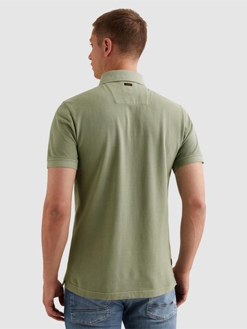 T-Shirt 'Polo shirt with garment-dye wash and tailwing logo' PME Legend en vert