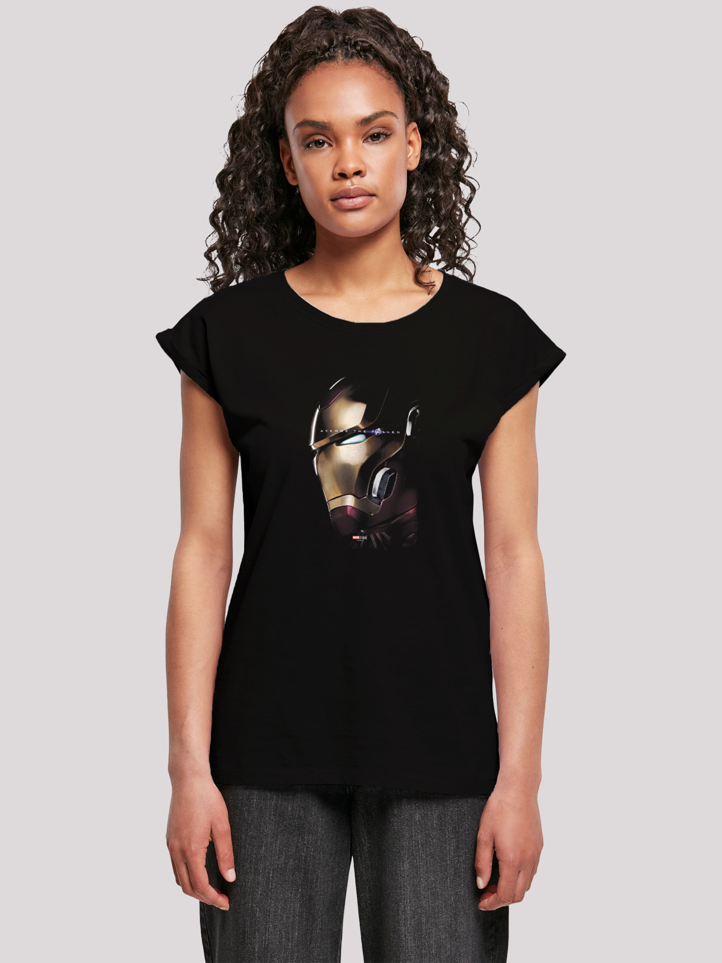 F4NT4STIC Shirt 'Marvel Avengers Endgame Avenge The Fallen Iron Man' in  Black | ABOUT YOU