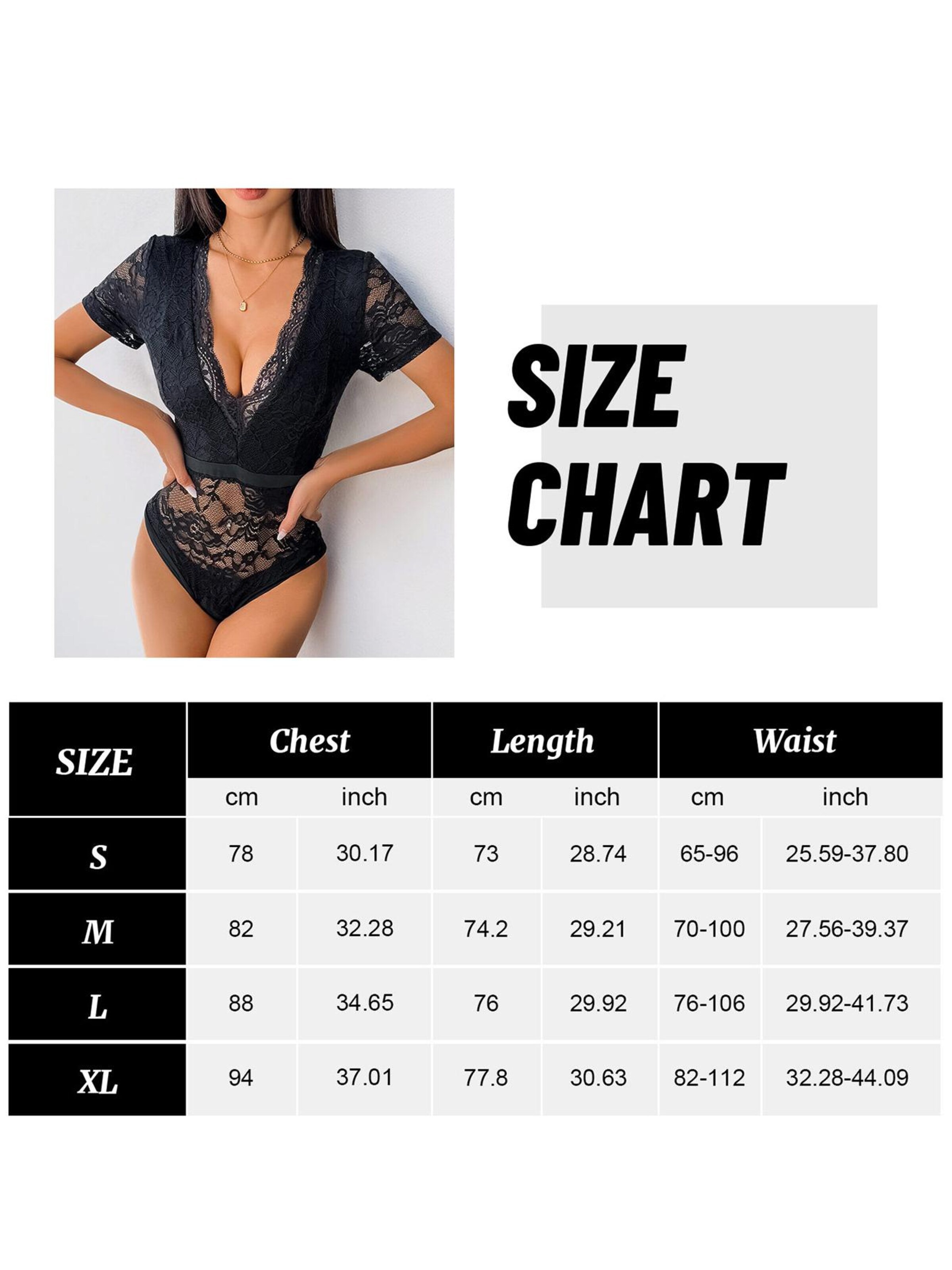 MEETWEE Bodysuit in Black