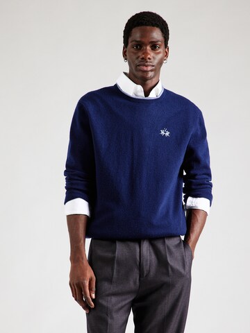 La Martina Sweater in Blue: front
