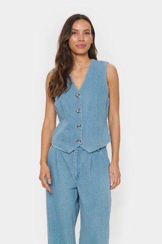 Gilet 'Jaclyn' SAINT TROPEZ en bleu : devant