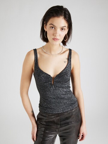 ABOUT YOU Top 'Caya' in Black: front