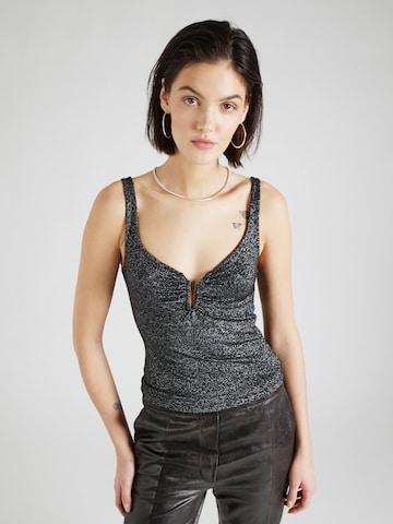 ABOUT YOU Top 'Caya' in Black: front