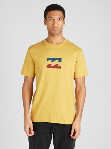 T-Shirt 'TEAM WAVE' BILLABONG en or : devant