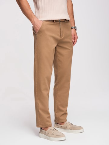 Ombre Regular Chino trousers in Brown