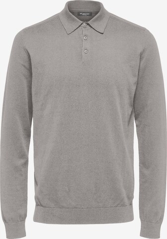 Pull-over SELECTED HOMME en gris : devant