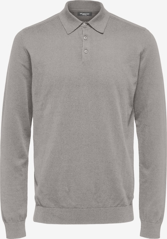 Pull-over SELECTED HOMME en gris : devant