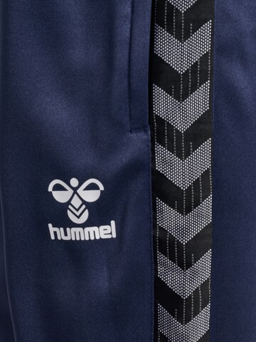 Hummel Tapered Workout Pants in Blue