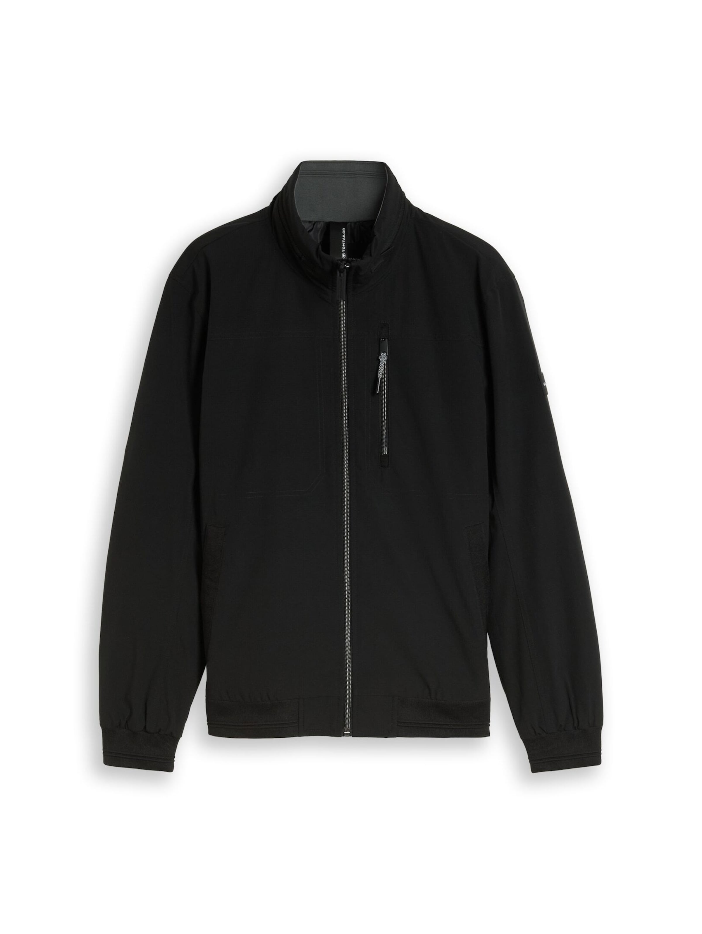 TOM TAILOR Between-season jacket in Black: front