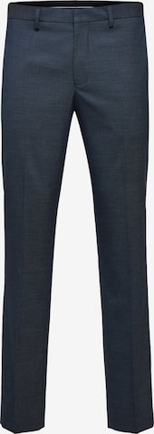 SELECTED HOMME Slim fit Pleated Pants in Blue: front