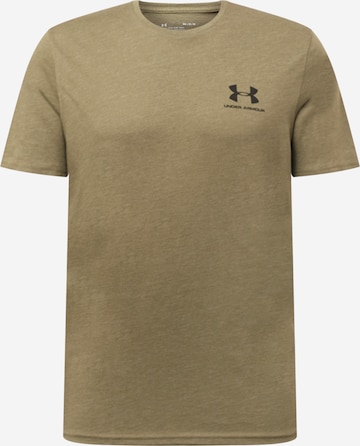 UNDER ARMOUR Performance Shirt 'Sportstyle' in Green: front