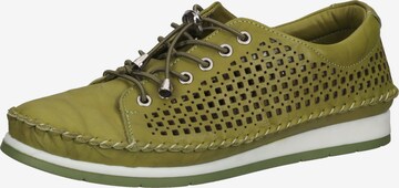 COSMOS COMFORT Athletic Lace-Up Shoes in Green: front