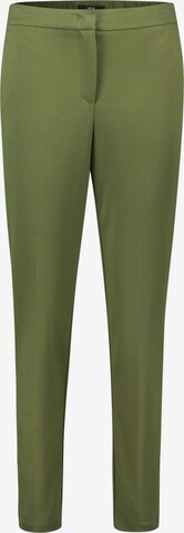 Coupe slim Pantalon à plis zero en vert : devant