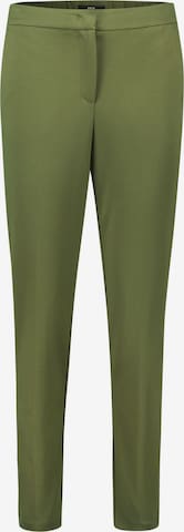 zero Pleated Pants in Green: front