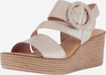 Sandales GABOR en beige : devant
